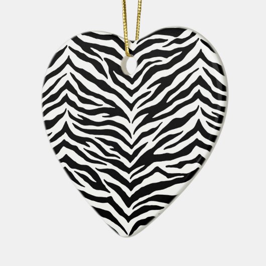 Herz Zebra Ornament (Links)