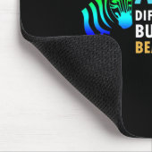 Herz Zebra Sprichwort Inspiration Autismus Bewusst Mousepad (Ecke)