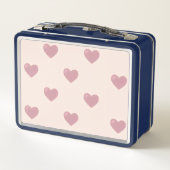 Herz Zeichne ich Individuelle Name Metall Brotdose (Rückseite)