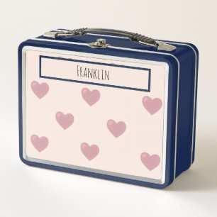 Herz Zeichne ich Individuelle Name Metall Brotdose