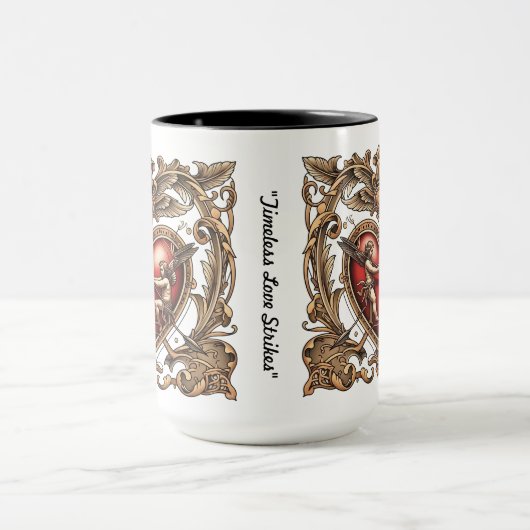 "Herz-Zeitloser Streit" Tasse (Zentrum)