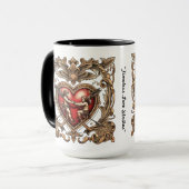 "Herz-Zeitloser Streit" Tasse (Vorderseite Links)