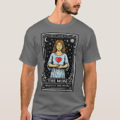 Herz Zentrum Mutter Kosmische Kunst Tarotkarten St T-Shirt (Vorderseite)
