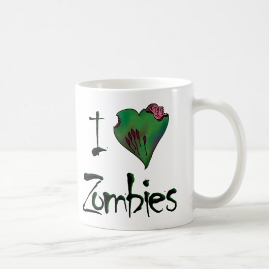 Herz-Zombies - Tasse (Rechts)