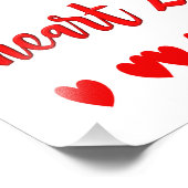 Herz-zu-Herz Fotodruck (Ecke)