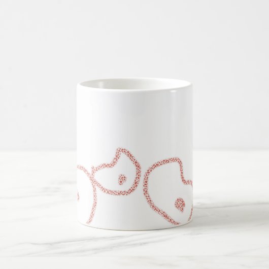 "HERZ ZU HERZ" KAFFEETASSE (Mittel)