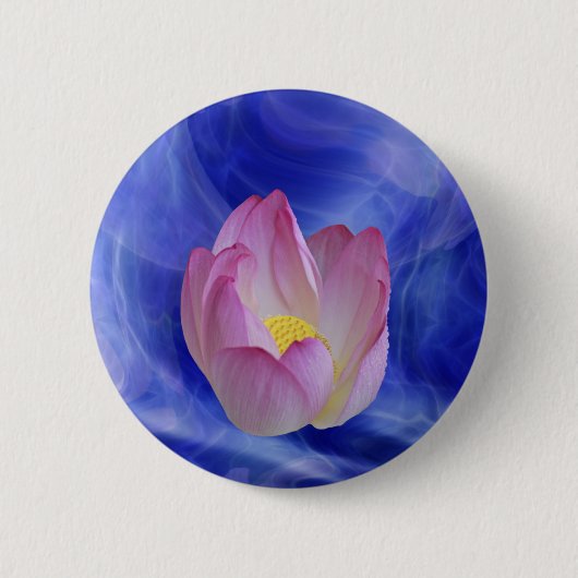 Herz-zu-Herz-Lotus-Blume Button (Vorderseite)