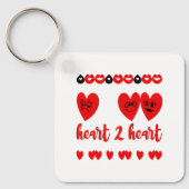 Herz-zu-Herz Schlüsselanhänger (Vorderseite)