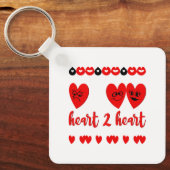 Herz-zu-Herz Schlüsselanhänger (Vorderseite)