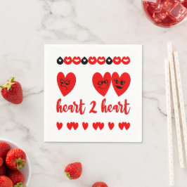 Herz-zu-Herz Serviette