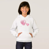 Herz-zu-Herz-Valentinstag KIDS BABY Hoodie (Vorne ganz)