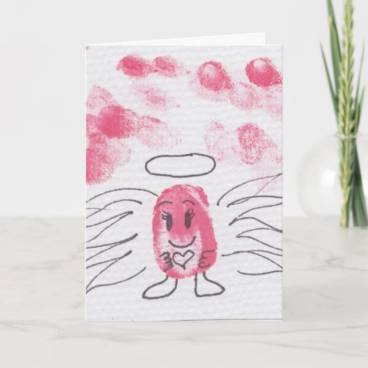 Herz zum Herzen danken Ihnen Dankeskarte (Vorderseite)