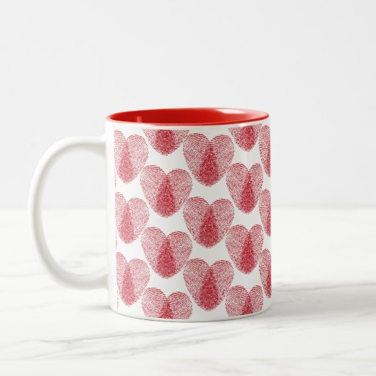 Herz Zweifarbige Tasse (Links)