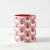 Herz Zweifarbige Tasse (Mittel)