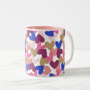 Herz Zweifarbige Tasse