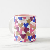 Herz Zweifarbige Tasse (Vorderseite Links)