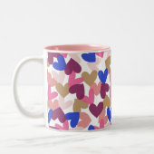 Herz Zweifarbige Tasse (Links)