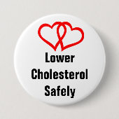 Herz-zweiherzen, LowerCholesterolSafely Button (Vorderseite)