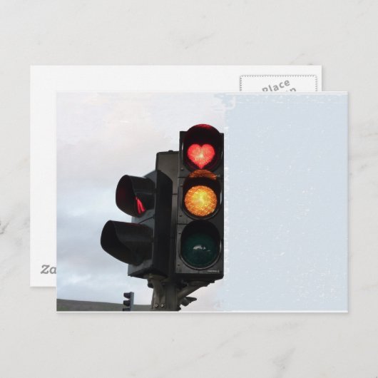 Herzampel Postkarte (Vorne/Hinten)