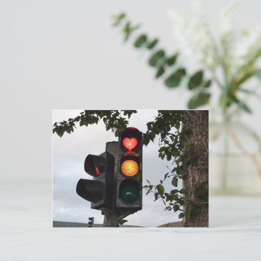 Herzampel Postkarte (Stehend Vorderseite)