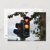 Herzampel Postkarte (Vorne/Hinten)