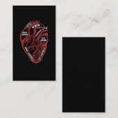 Herzanatomie Bildung Kardiologie Visitenkarte (Vorne/Hinten)