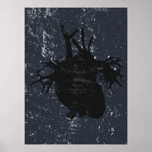 Herzanatomie-Straßenmauer-Plakat Poster (Vorne)