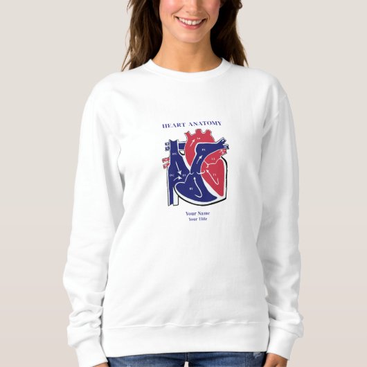 Herzanatomie Sweatshirt (Vorderseite)