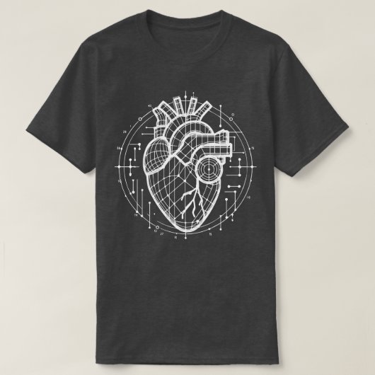 Herzanatomie T-Shirt (Design vorne)