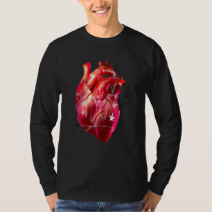 Herzanatomie und Blume Kardiologe Design T-Shirt