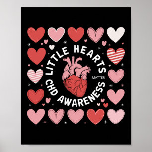 Herzanatomie Valentine Little Heart Chd Bewusstsei Poster