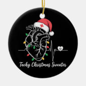 Herzanatomie Weihnachtskrankheit Herzkrankheit Tac Keramik Ornament (Vorne)
