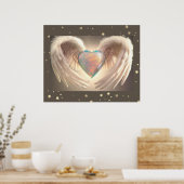 *~* Herzangel Wings alle vier Seiten Poster (Küche)