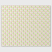 Herzäpfel mit rosa Polka-Punkten und Herz Geschenkpapier (Flach)