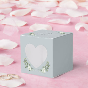 Herzappetrie Moderne Eukalyptus Hochzeit Geschenkschachtel