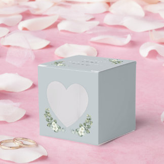 Herzappetrie Moderne Eukalyptus Hochzeit Geschenkschachtel