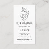 Herzarzt Visitenkarte (Rückseite)