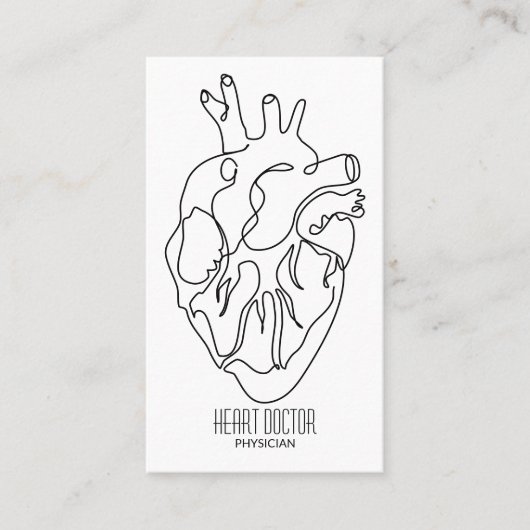 Herzarzt Visitenkarte (Vorderseite)