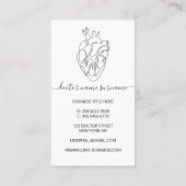 Herzarzt Visitenkarte (Rückseite)