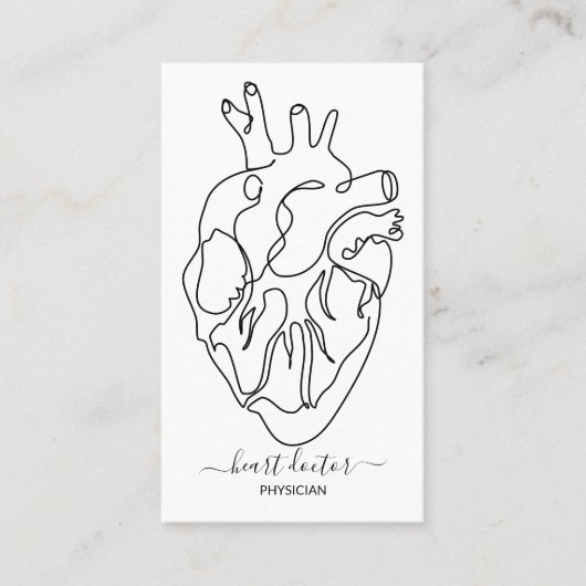 Herzarzt Visitenkarte (Vorderseite)