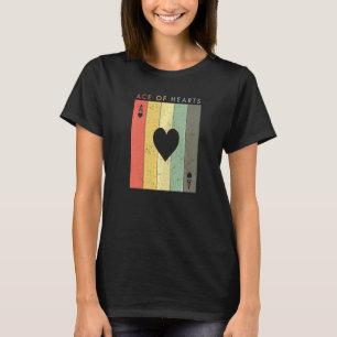 Herzas Retro-Vintage-Kartenspieler   T-Shirt