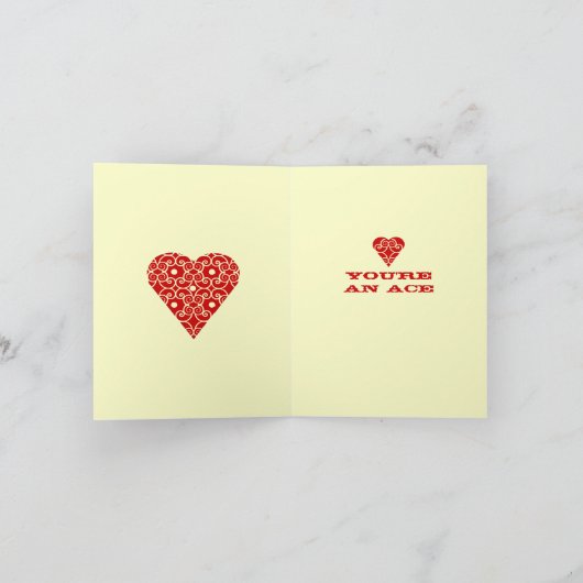 Herzass Feiertagskarte (Innenseite)