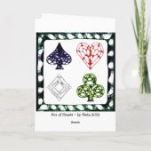 Herzass Feiertagskarte (Rückseite)