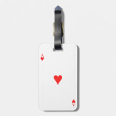 Herzass Gepäckanhänger (Rückseite vertikal)