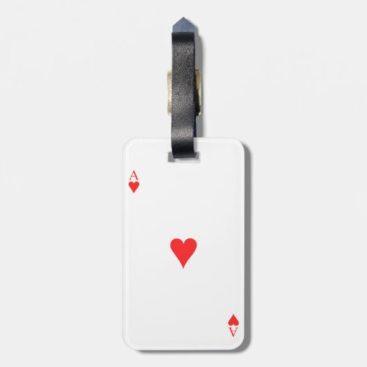 Herzass Gepäckanhänger (Rückseite vertikal)