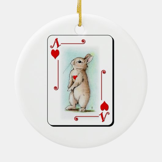 Herzass Keramik Ornament (Hinten)