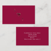 Herzass persönlich/Visitenkarten Visitenkarte (Vorne/Hinten)