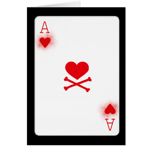 Herzass Poker-Spielkarte-Spiel-Karte (Vorne)