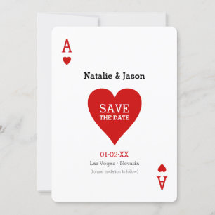 Herzass Save the Date Wedding Mitteilung