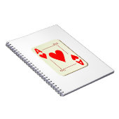 Herzass Spielkarte Notizblock (Rechte Seite)